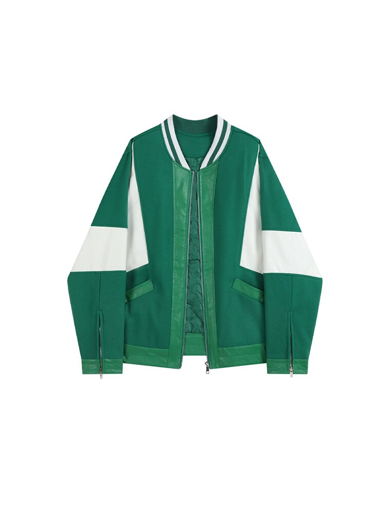 Women Oversize American Baggy Style Baseball Jacket
