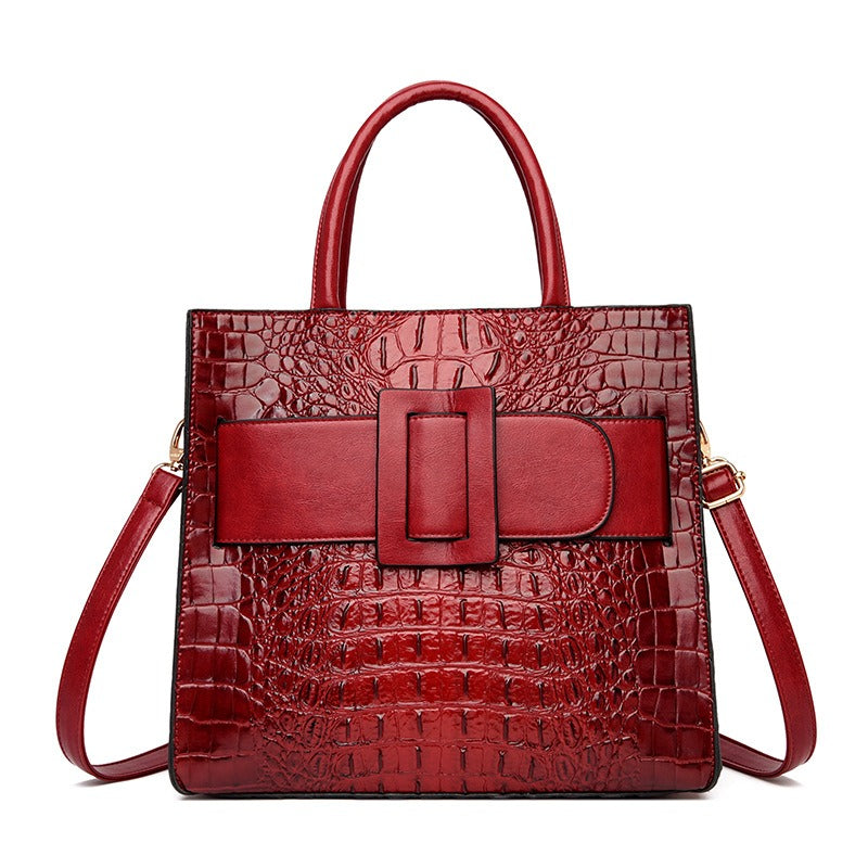 Accessories Women Crocodile Vintage Crossbody Tote Bag
