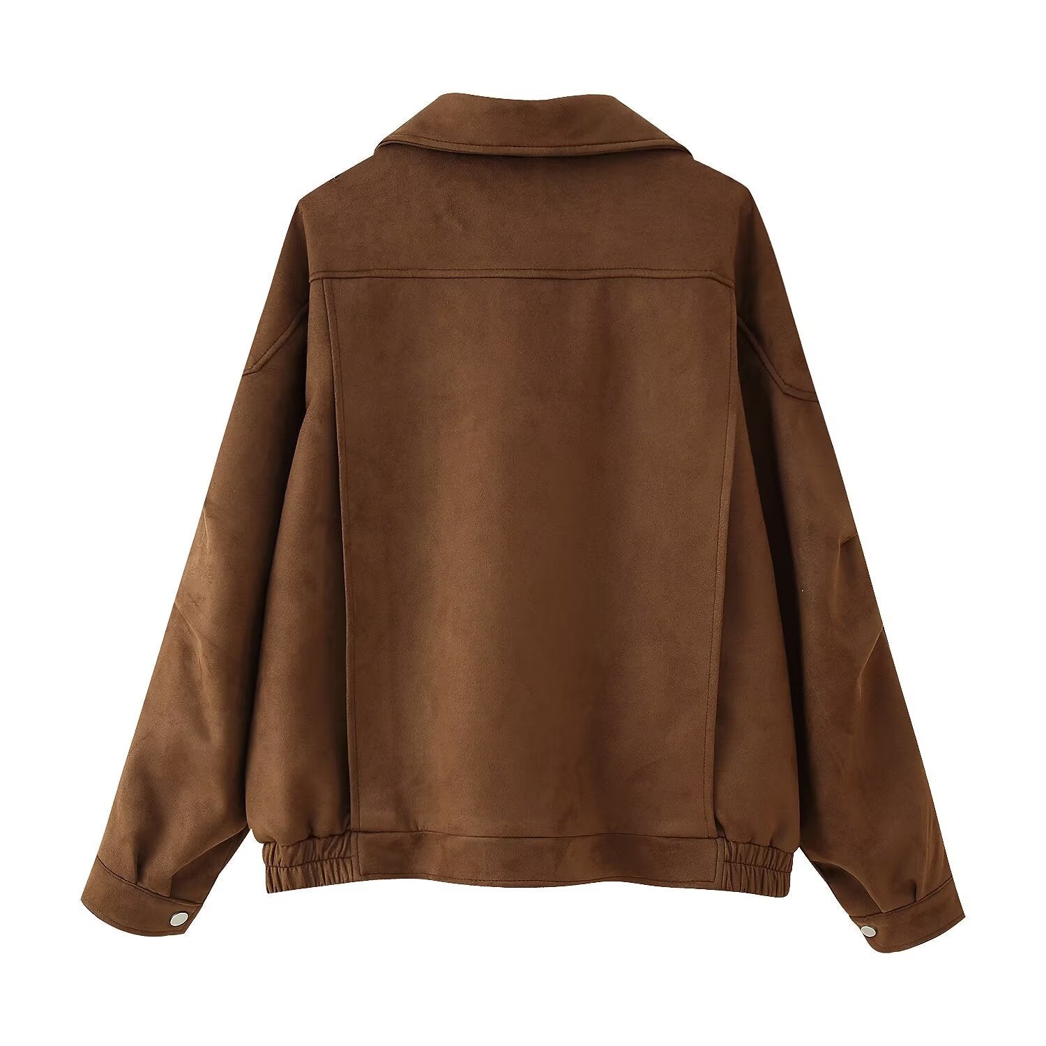 Women Casual Splicing Sleeved Short Jacket