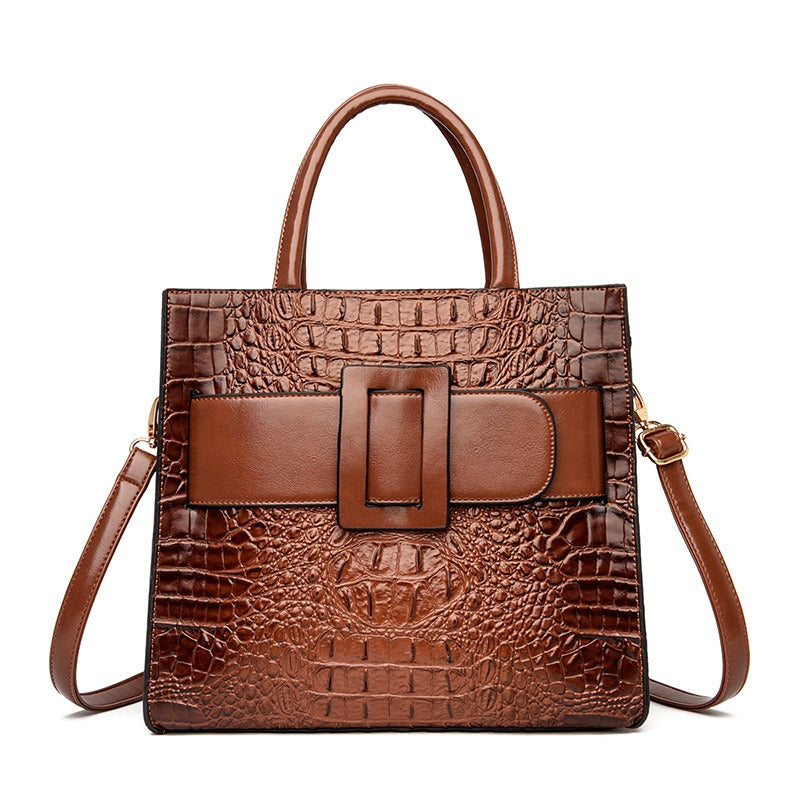 Accessories Women Crocodile Vintage Crossbody Tote Bag