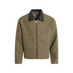 Men Casual Zip Collar Detail Jacket