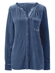 Women Button Down Long Sleeve Shirt
