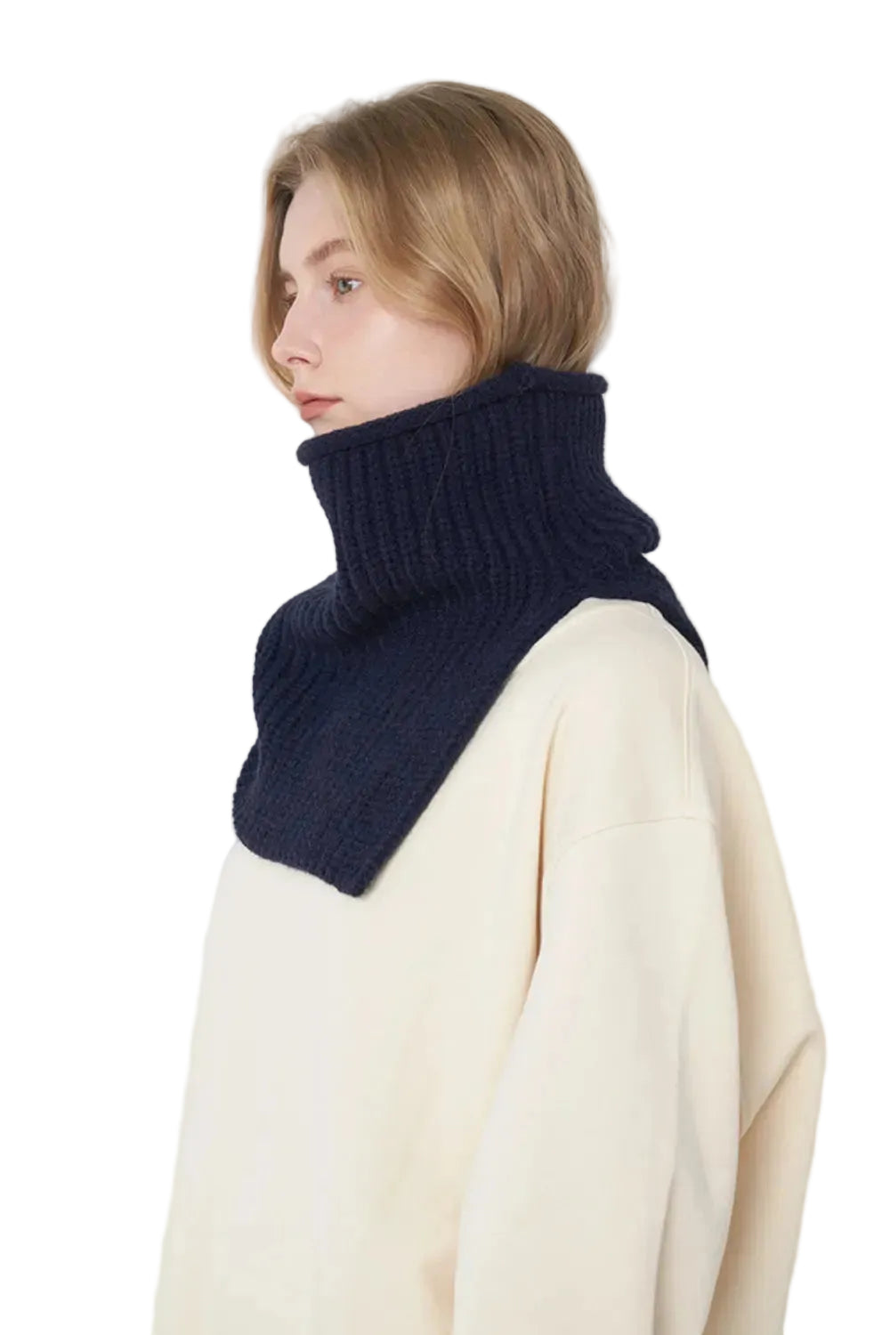 Accessories  Women Slit Pullover Knit Scarf