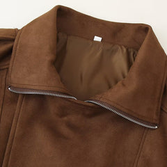 Women Casual Splicing Sleeved Short Jacket