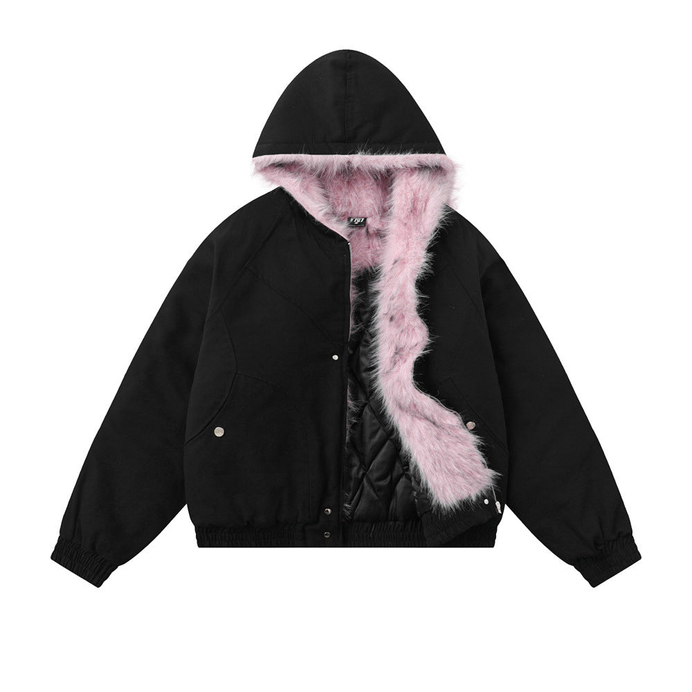 Unisex Cotton Hooded Canvas Jacket