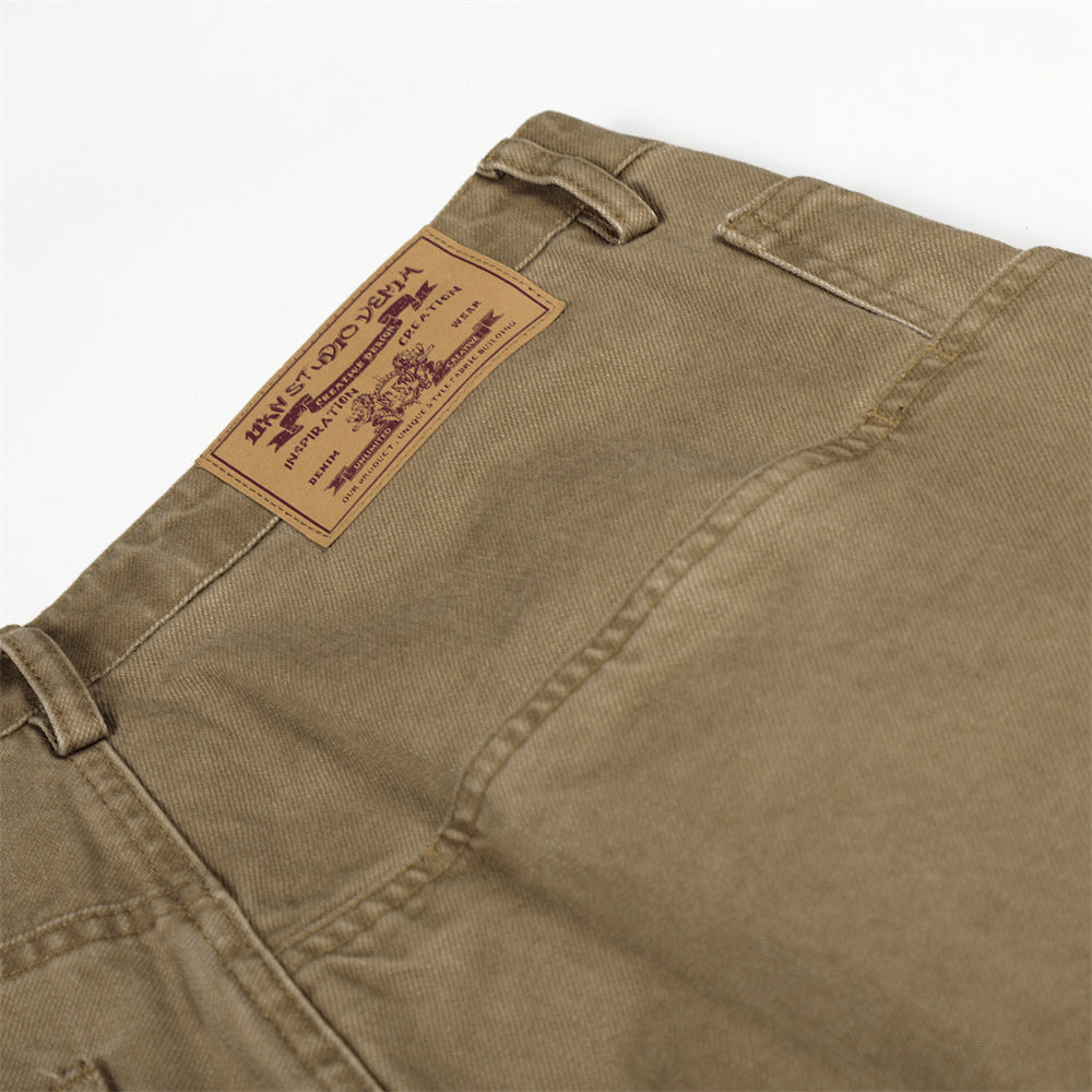Men Casual Straight Leg Denim Pants