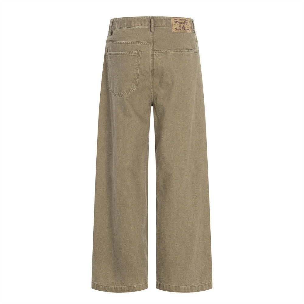 Men Casual Straight Leg Denim Pants