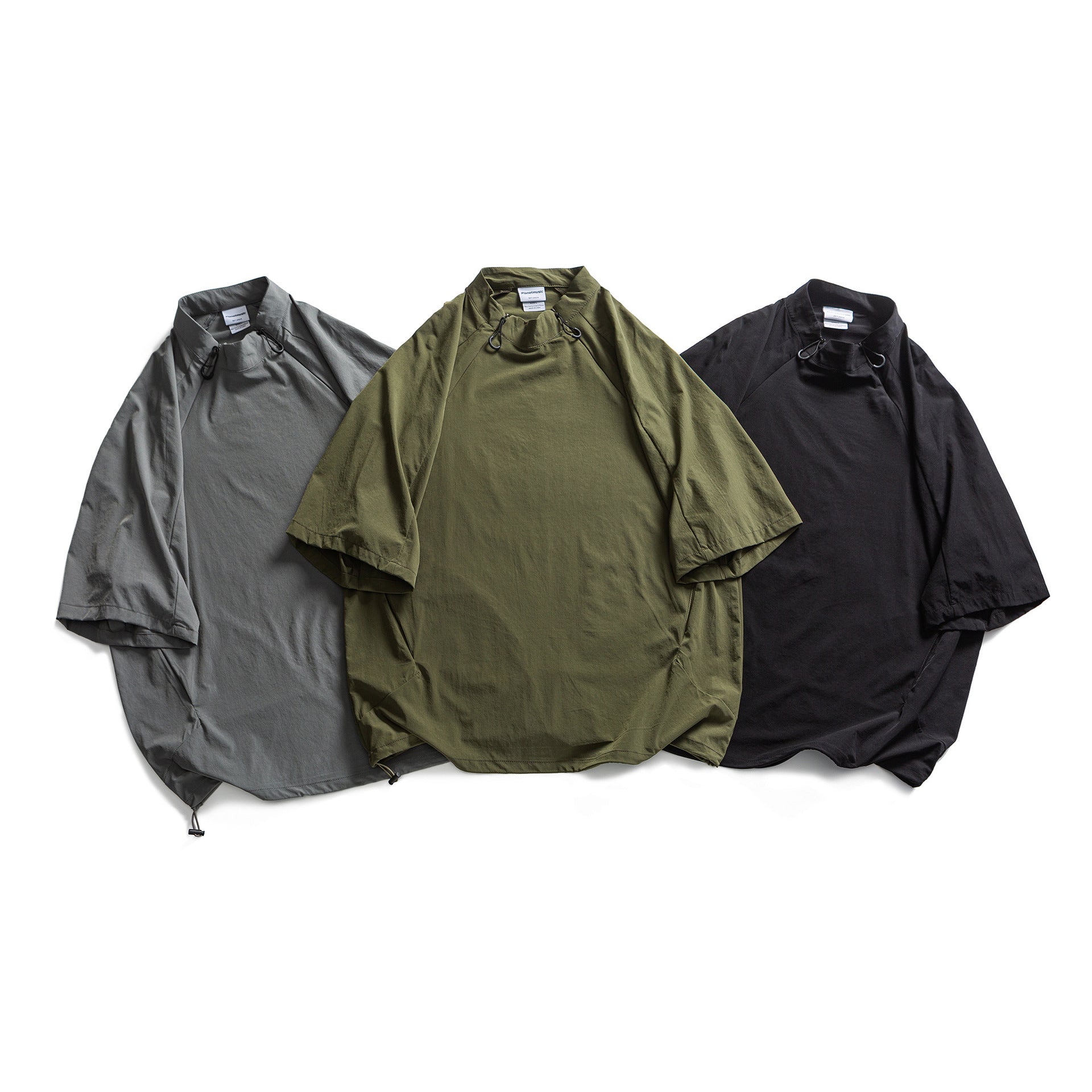 Men Sports Loose Adjustable Toggle Shirt