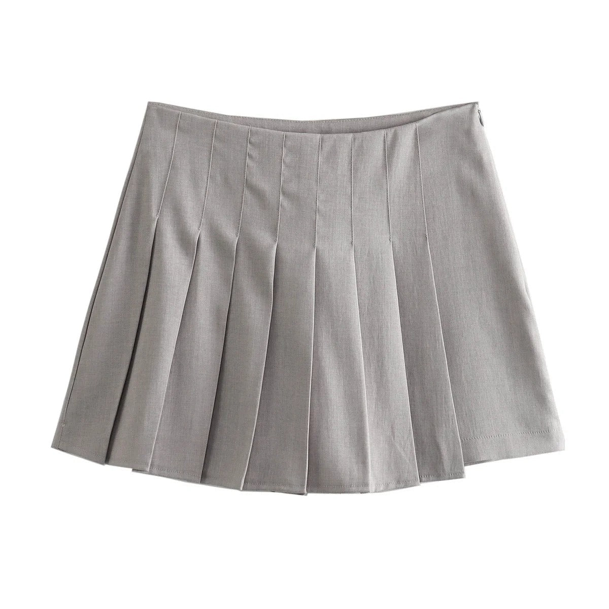 Women Casual Sleeved Shirt and High Waisted Skirt Set