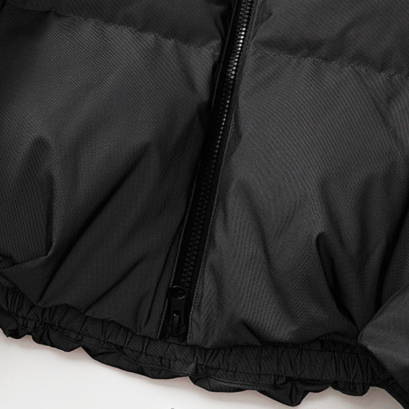 Unisex Stand up Collar Puffer Jacket