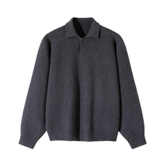 Men Crew Neck Fleece Knitwear Sweater