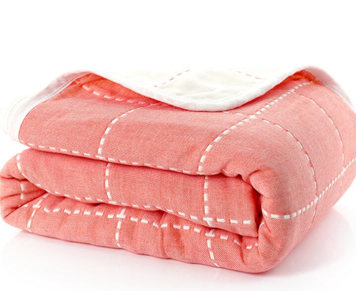Newborn Muslin Cotton 6 Layers Thick Swaddle Receiving Blankets