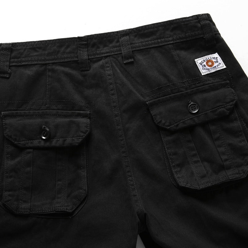 Mens Summer Casual Loose Cargo Capris Shorts