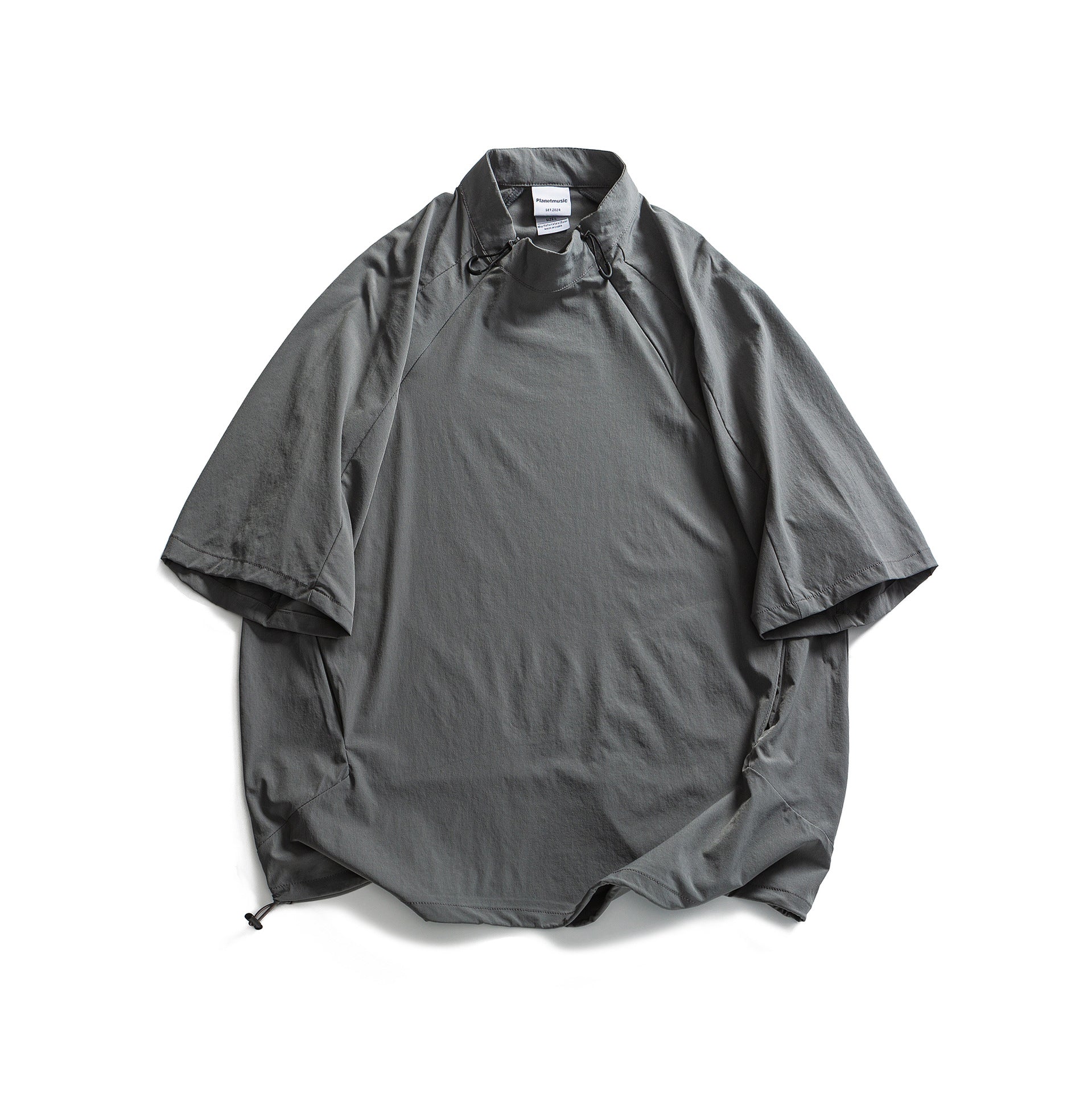 Men Sports Loose Adjustable Toggle Shirt