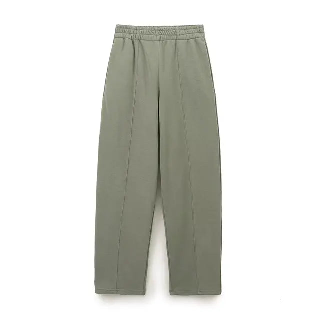 Women Casual Cotton Long Sleeve Sweat Pants Suits