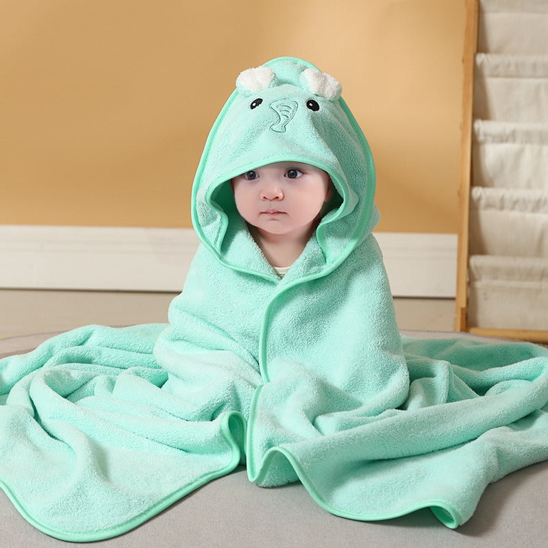 NewBorn Child Baby Cartoon Animal Face Hooded Towel