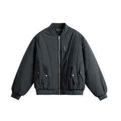 Men Warm Winter Cotton Baseball Collar Jacket