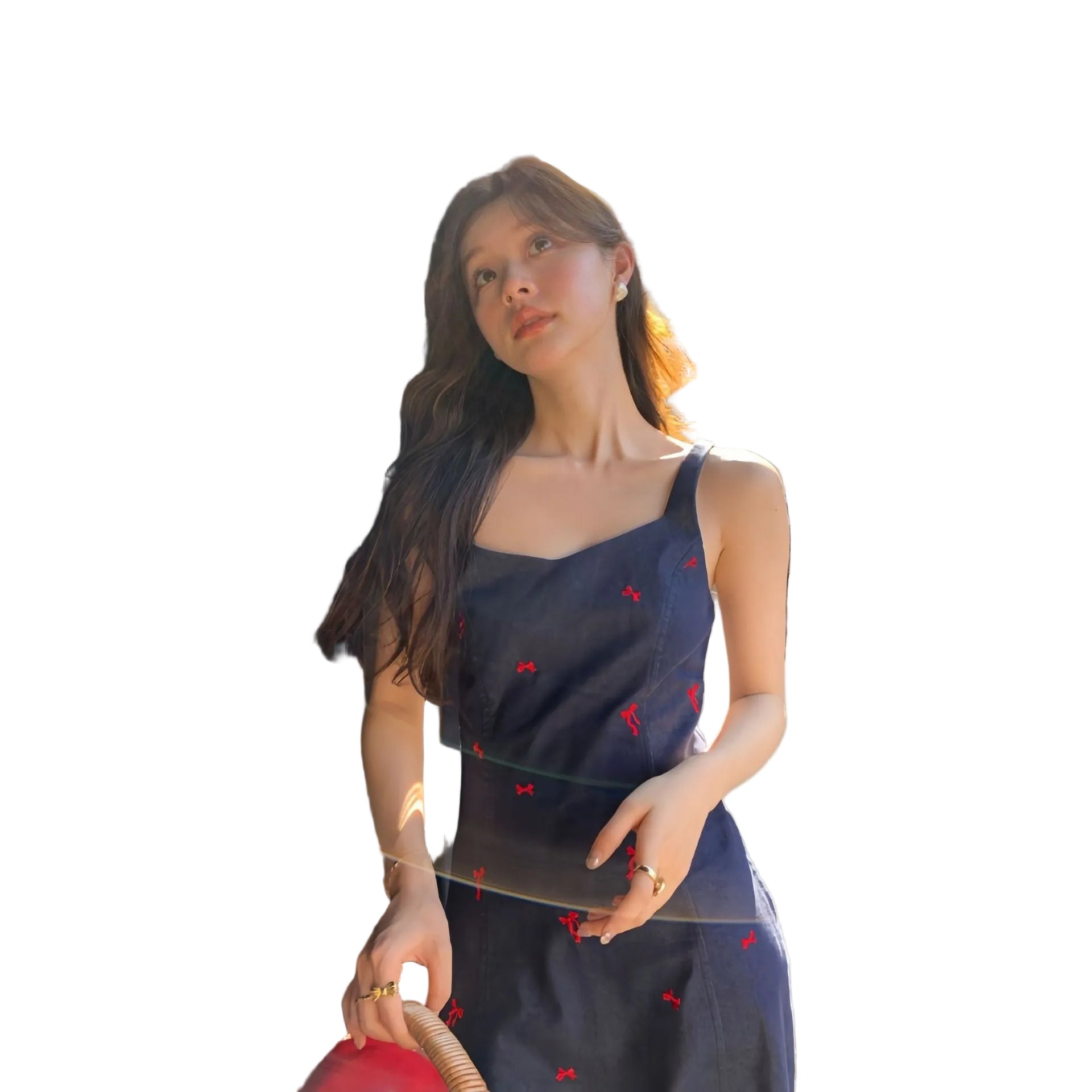 Women Slim Cotton Cowboy Dress