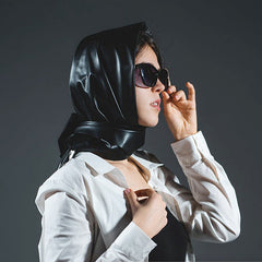 Accessories Women Leather Triangle Scarf