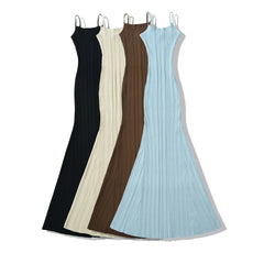 Women Soft Knitted Camisole Summer Dress