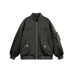Men Trucker Double Sided Cargo Pocketed Jacket