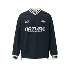 Unisex Casual Pullover Baseball Sweatshirt
