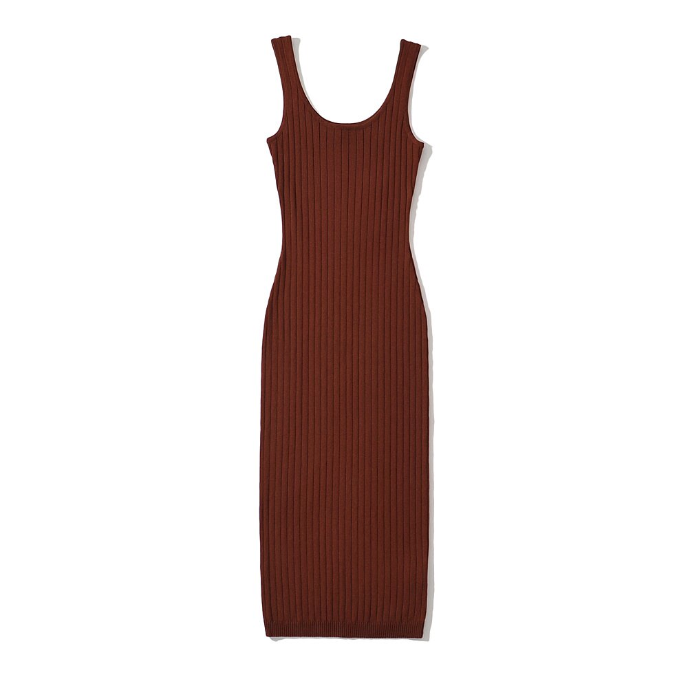 Women Summer Casual Bodycon Knitted Dress