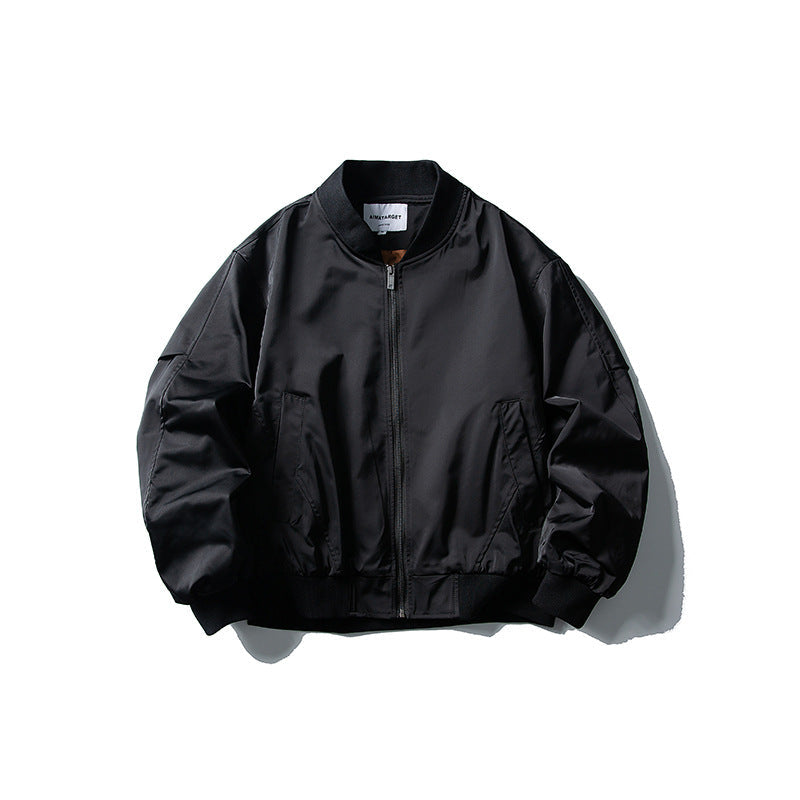 Unisex Casual Retro Bomber Jacket