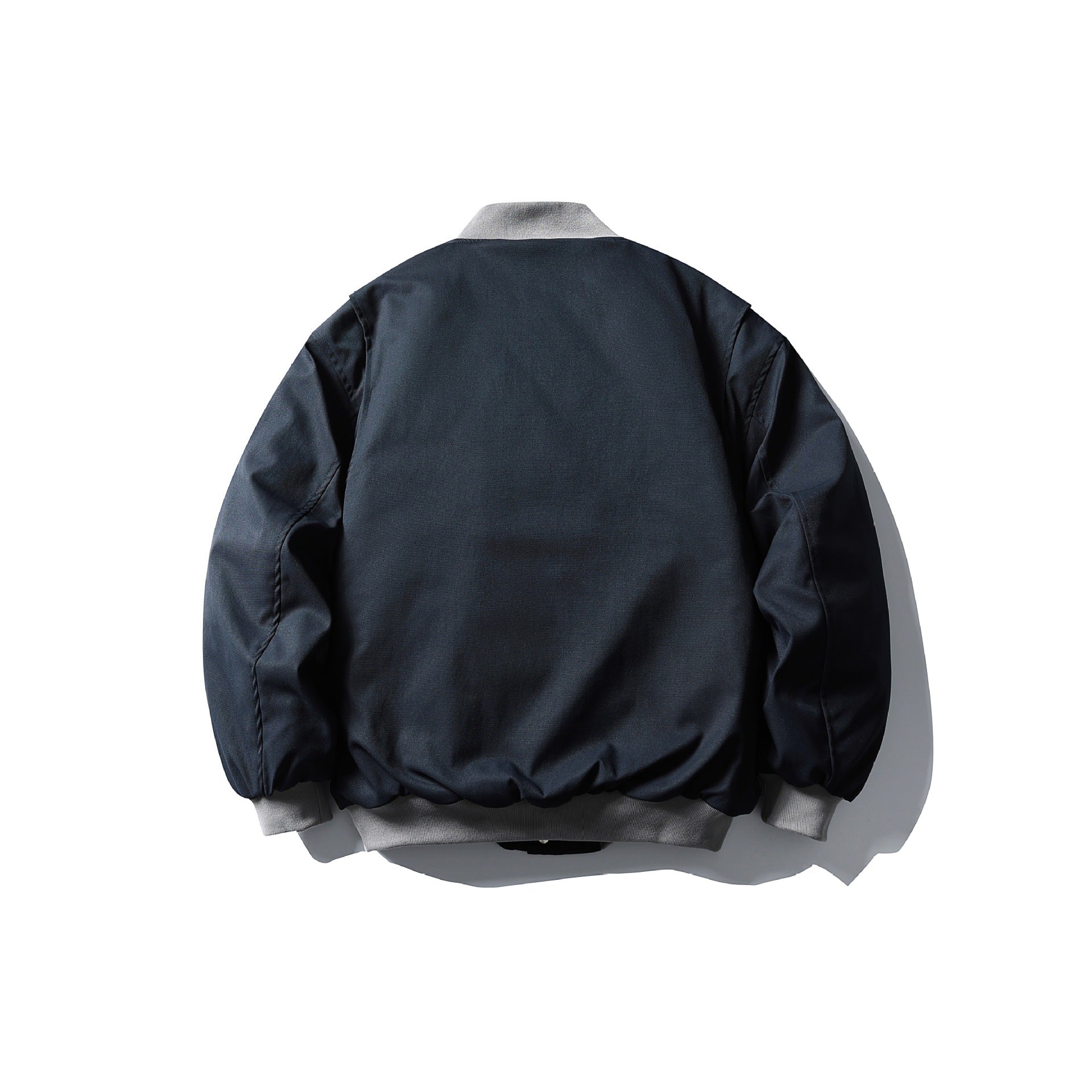 Men Baseball Collar Hooded Cotton Coat with Large Pockets