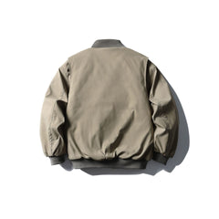 Men Baseball Collar Hooded Cotton Coat with Large Pockets