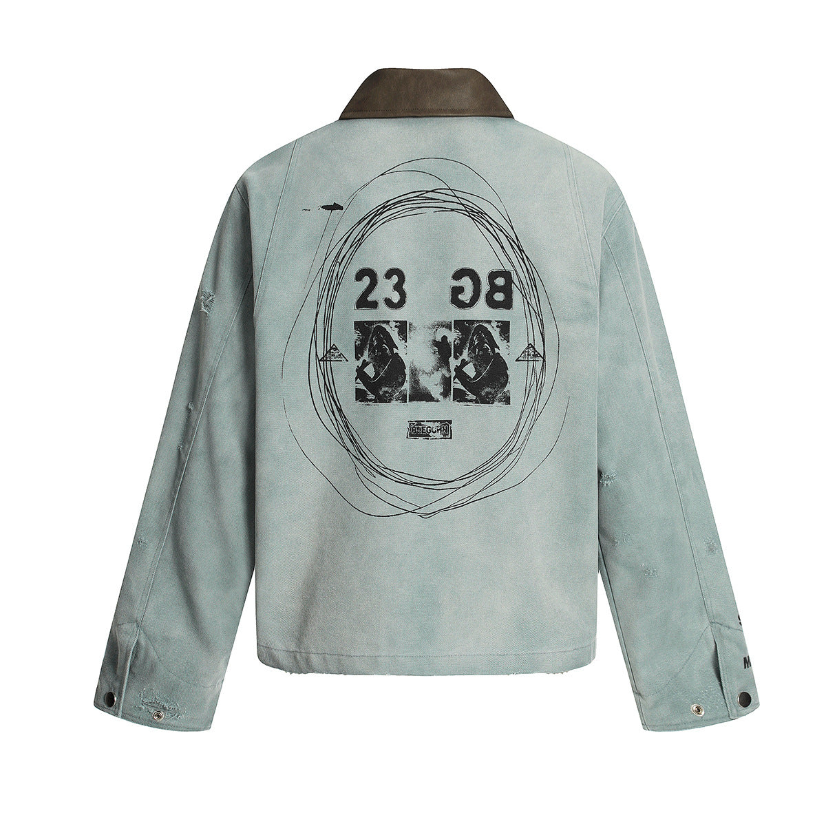 Women Casual Detroit Denim Overcoat