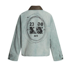 Women Casual Detroit Denim Overcoat