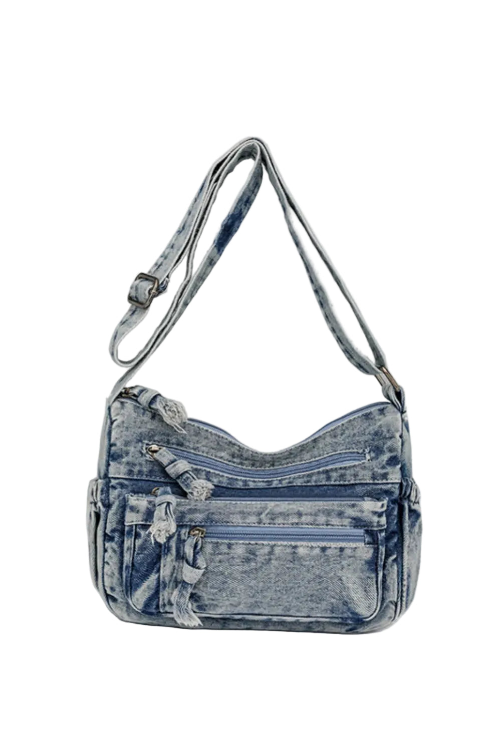 Accessories Women Adjustable Strap Denim Crossbody Bag