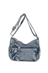 Accessories Women Adjustable Strap Denim Crossbody Bag