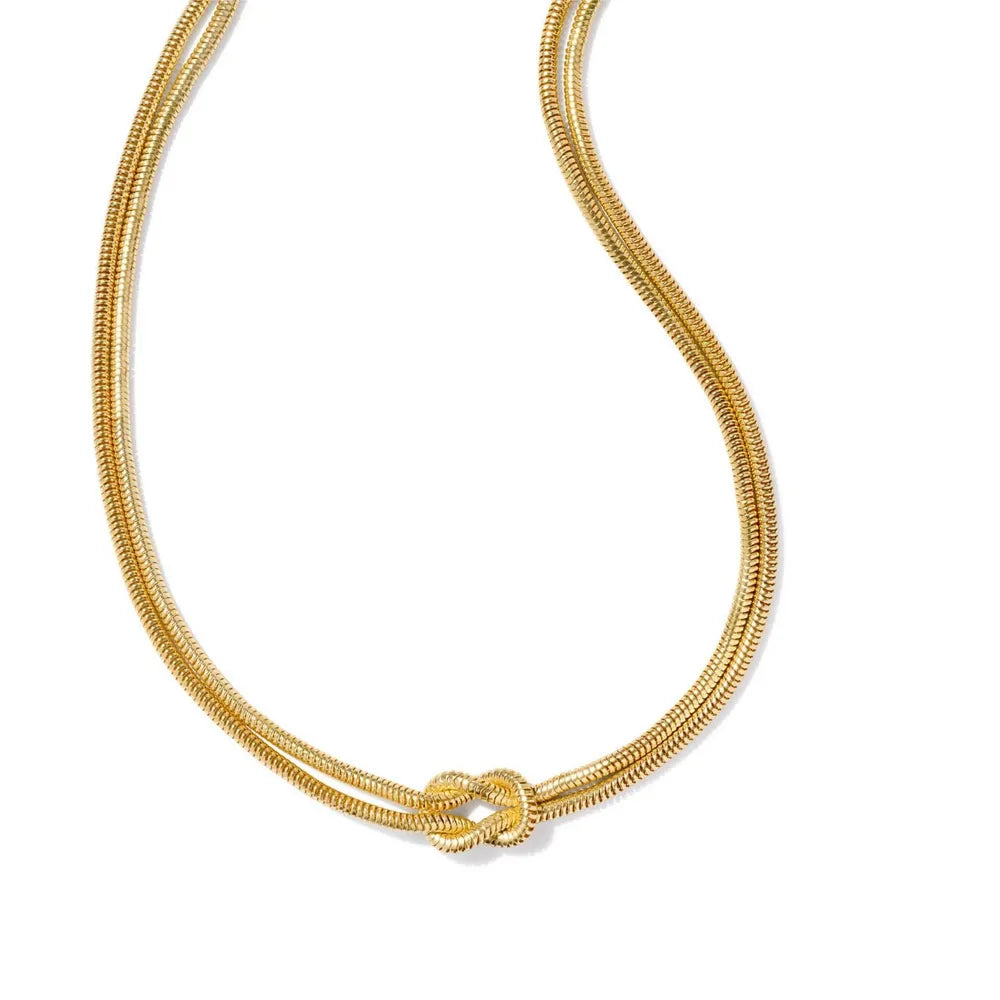 Accessories Women Titanium Steel Knotted Necklace