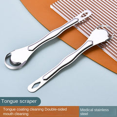 Tongue Cleaner Stainless Steel Tongue Scraper Oral Hygiene Tool for Fresh Breath