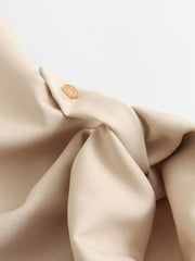Women Casual Pleated Loose Shirt