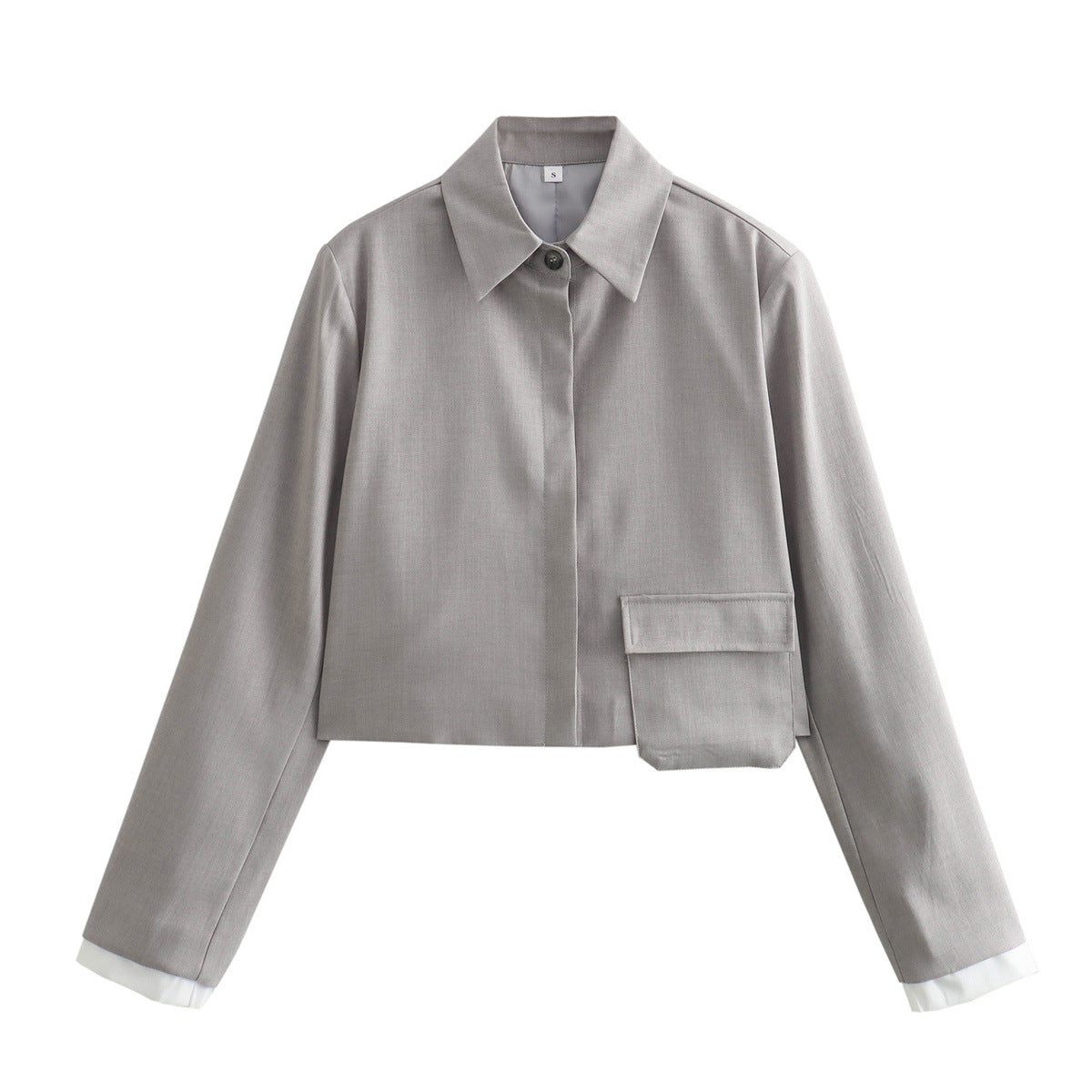 Women Casual Sleeved Shirt and High Waisted Skirt Set
