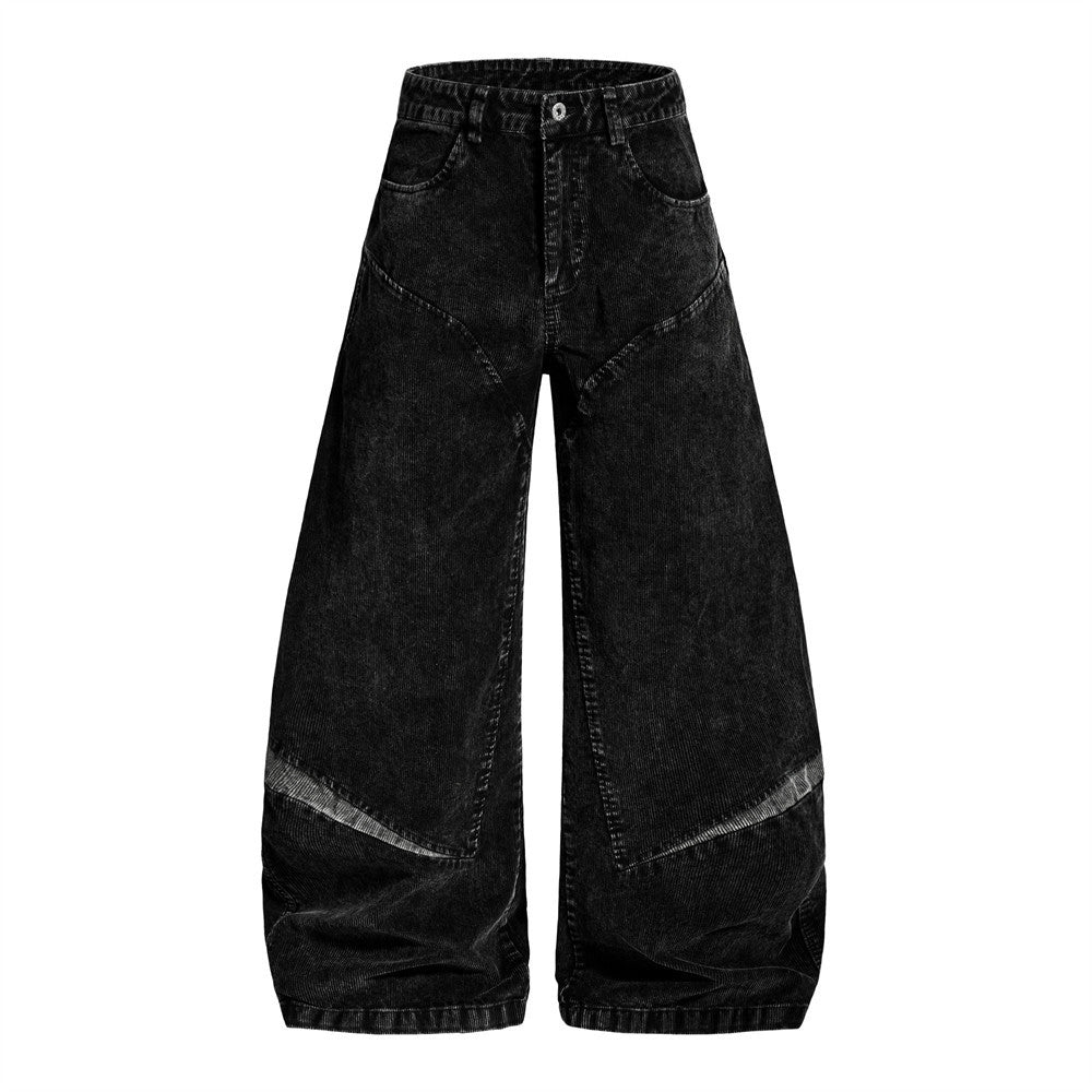 Men Corduroy Wide Leg Loose Pants