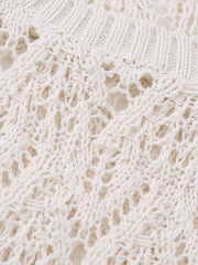 Women Sleeveless Knitted Slim Crochet Woven Dress