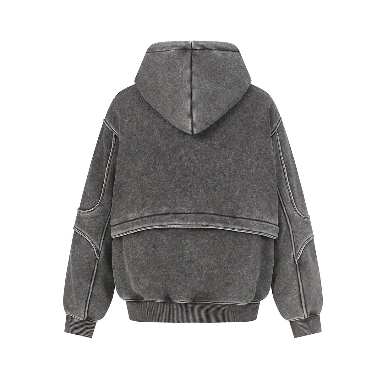 Men Washed Hooded Sweatshirt