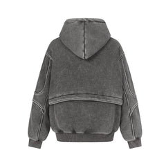 Men Washed Hooded Sweatshirt