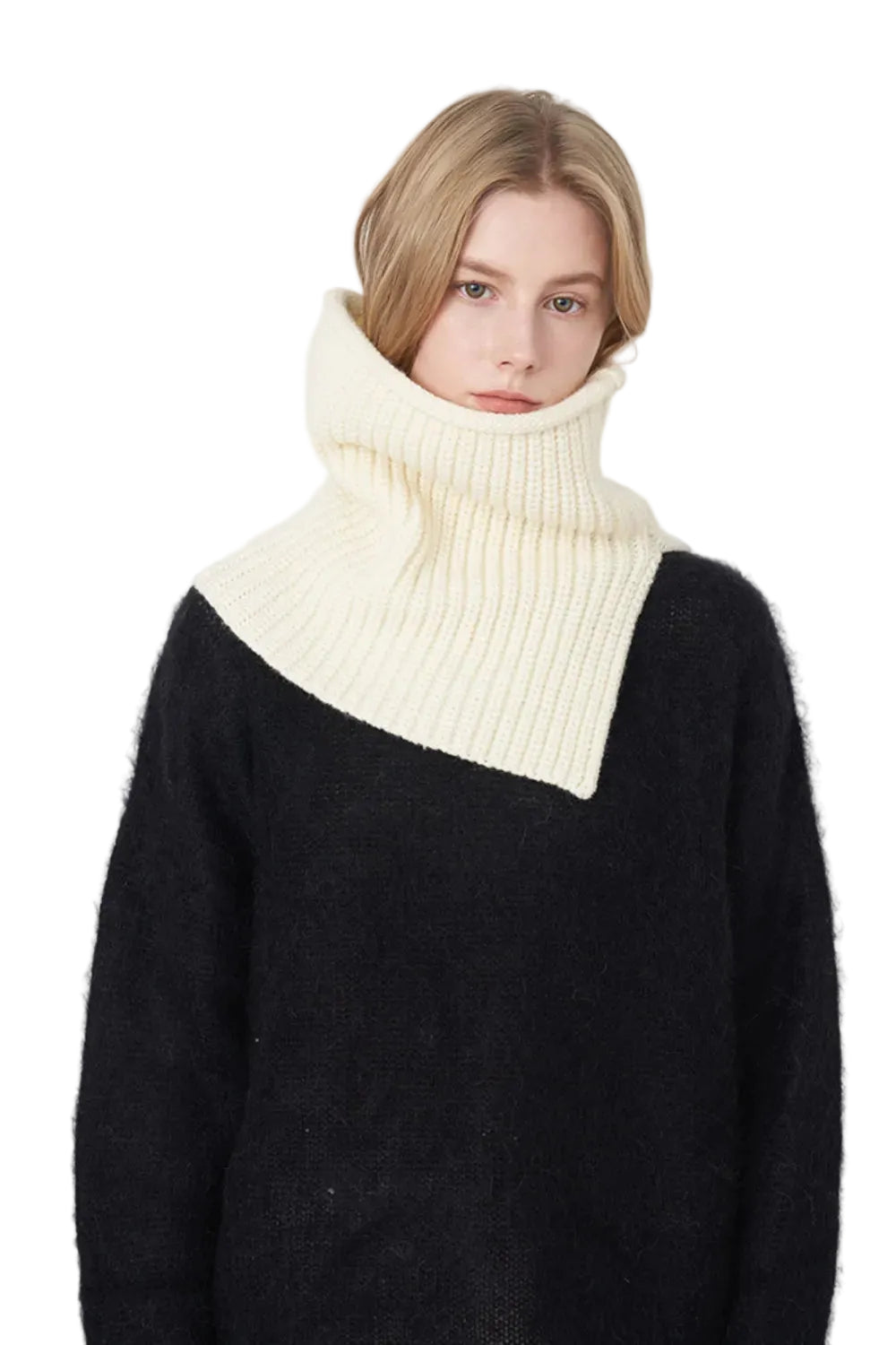 Accessories  Women Slit Pullover Knit Scarf
