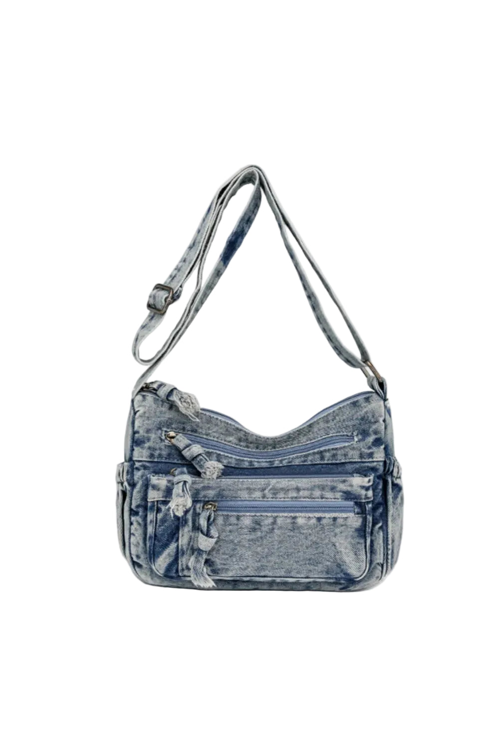 Accessories Women Adjustable Strap Denim Crossbody Bag