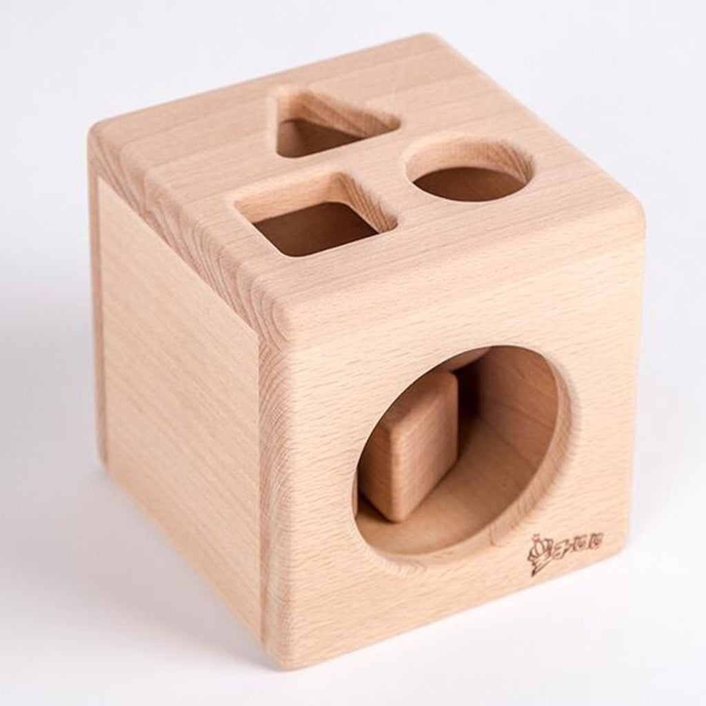 Kids Wooden Shape Sorter Educational Stacking & Matching Game