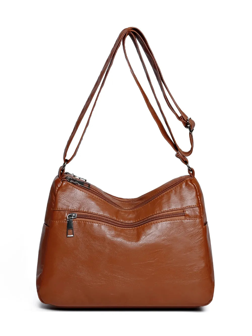 Accessories Women PU Leather Adjustable Strap Shoulder Bag