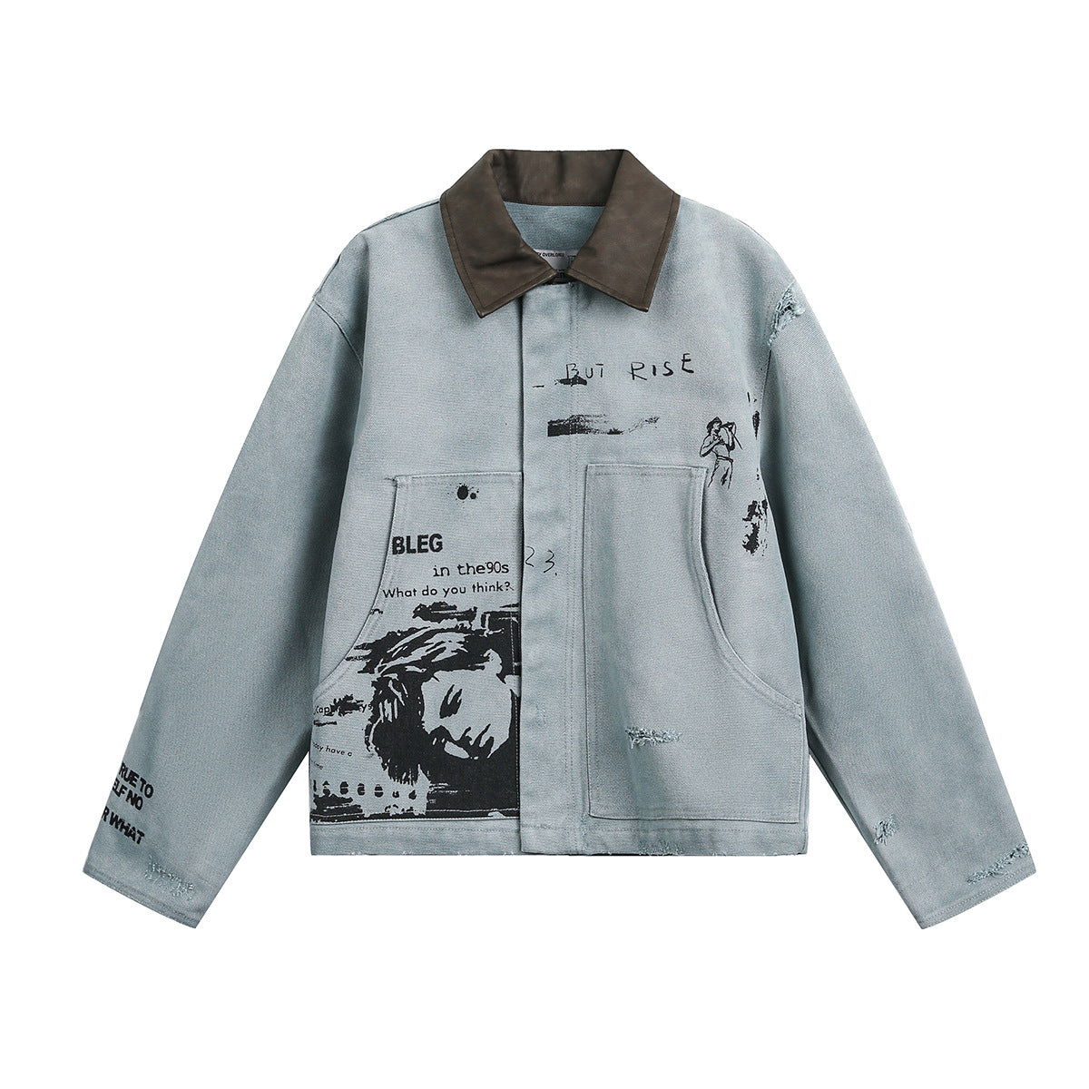 Women Casual Detroit Denim Overcoat