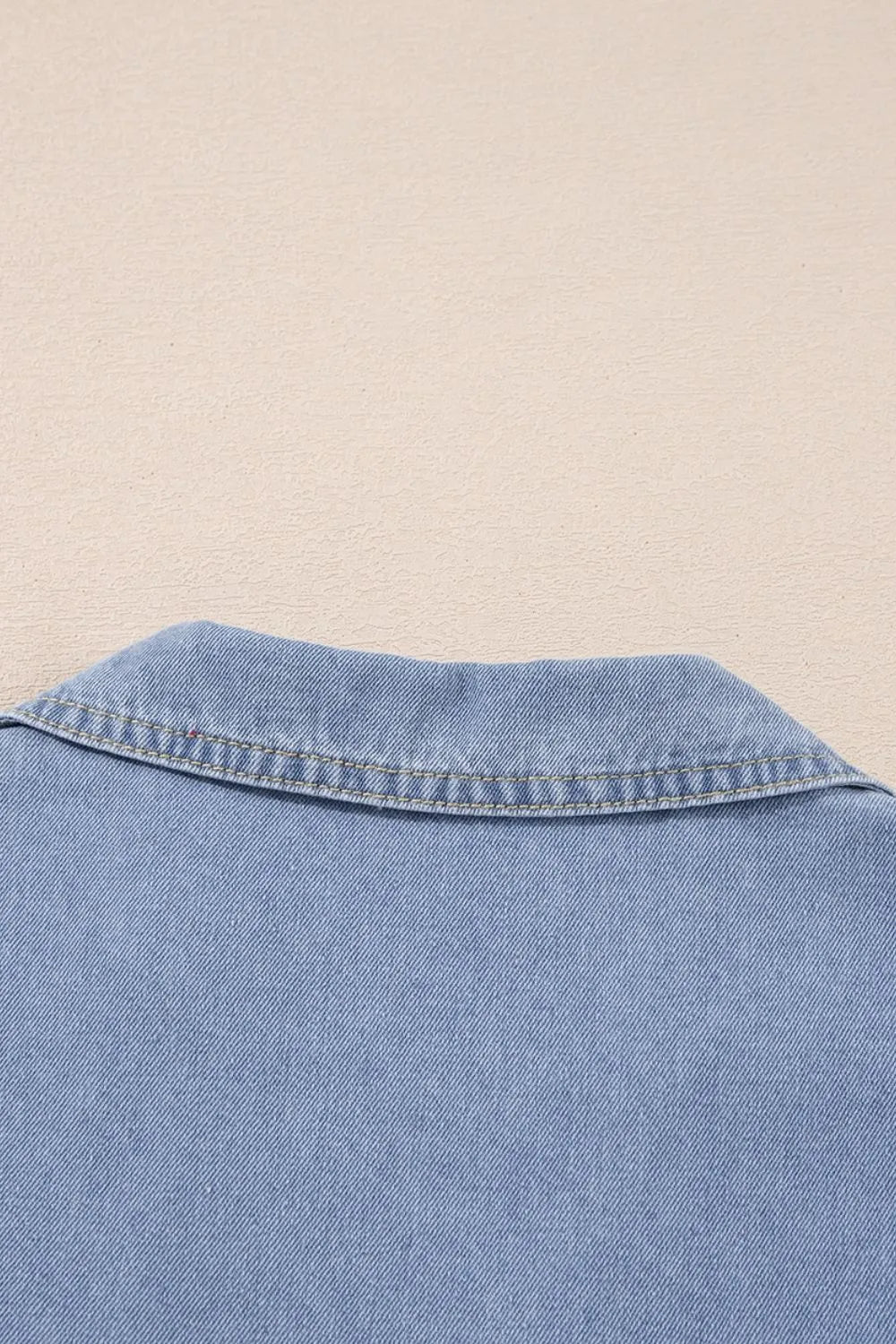 Women Cap Sleeve Denim Babydoll Dress