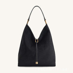 Suede Tote Bag for Women, Large Capacity Commute Crossbody Bucket Bag