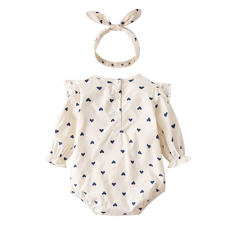 Newborn Infant Cotton Clothes Love Baby Onesie Romper